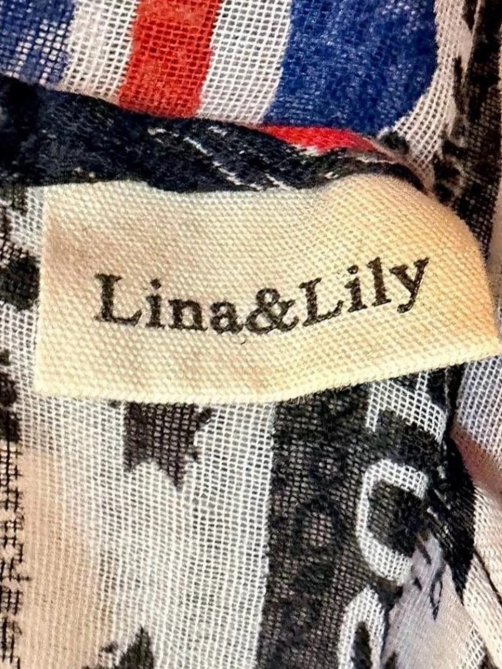 Union Jack Print Infinity Scarf